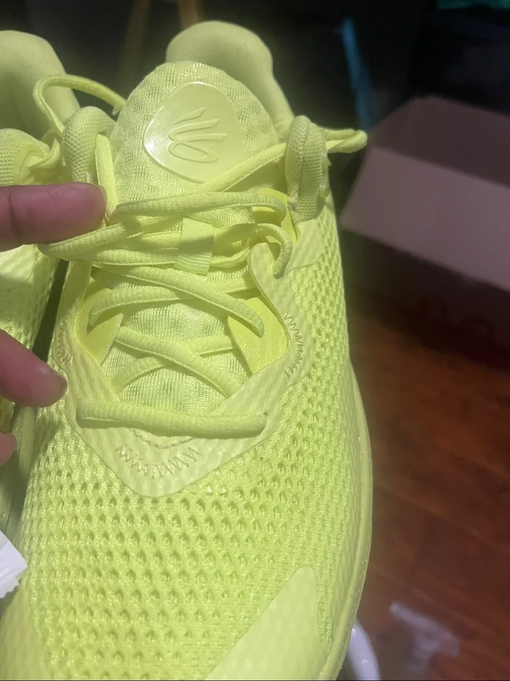 Under Armour Neon Yellow Kids Sneakers